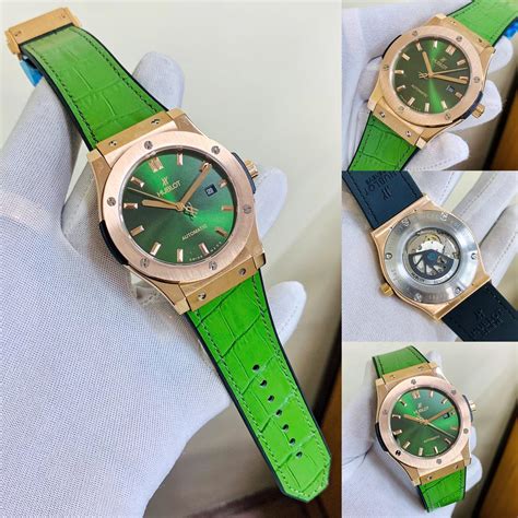 green and gold hublot|HANDS.